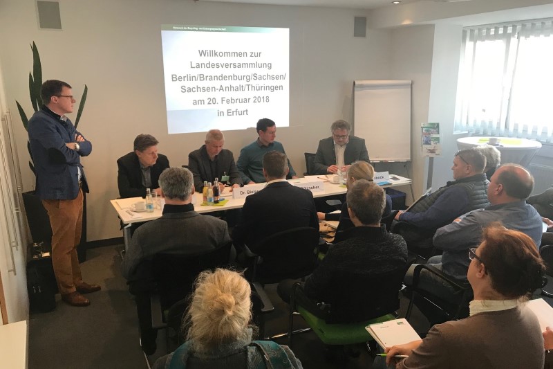 BVSE Vertreter zu Gast bei Thüringen Recycling Erfurt Gewerbeabfall Recycling Erfurt
